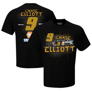Men's Hendrick Motorsports Team Collection Black Chase Elliott NAPA Children's Healthcare of Atlanta Graphic 2-Spot T-Shirt