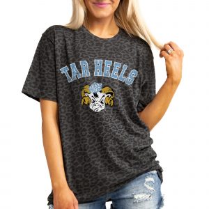 Women's Gameday Couture Leopard North Carolina Tar Heels All the Cheer Leopard T-Shirt