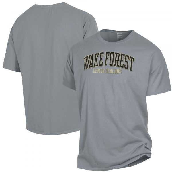 Men's ComfortWash Gray Wake Forest Demon Deacons Garment Dyed T-Shirt