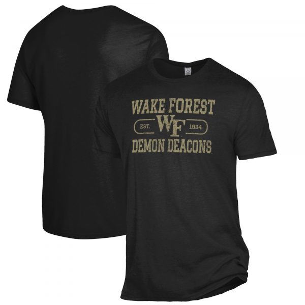 Men's Heathered Black Wake Forest Demon Deacons The Keeper T-Shirt