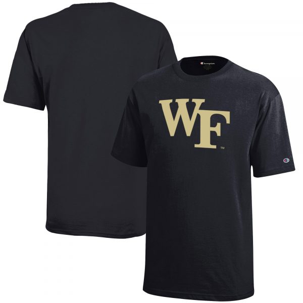 Youth Champion Black Wake Forest Demon Deacons Jersey T-Shirt