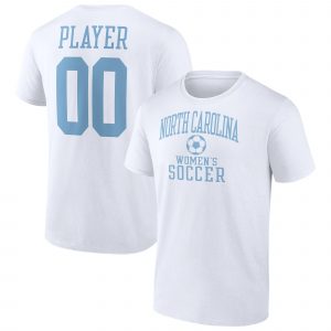 Men's Fanatics Branded White North Carolina Tar Heels Women's Soccer Pick-A-Player NIL Gameday Tradition T-Shirt