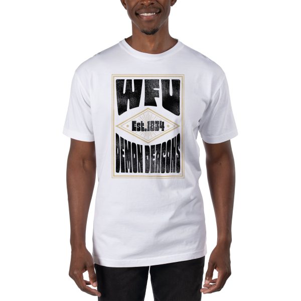 Men's Uscape Apparel White Wake Forest Demon Deacons T-Shirt