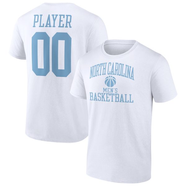 Men's Fanatics Branded White North Carolina Tar Heels Men's Basketball Pick-A-Player NIL Gameday Tradition T-Shirt