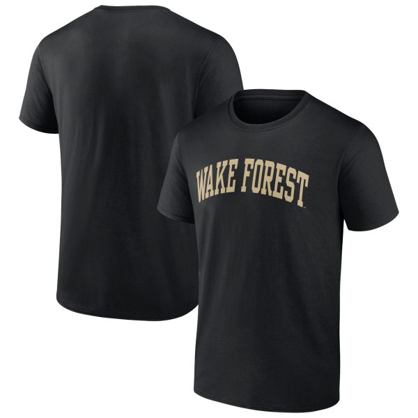 Men's Fanatics Branded Black Wake Forest Demon Deacons Basic Arch T-Shirt