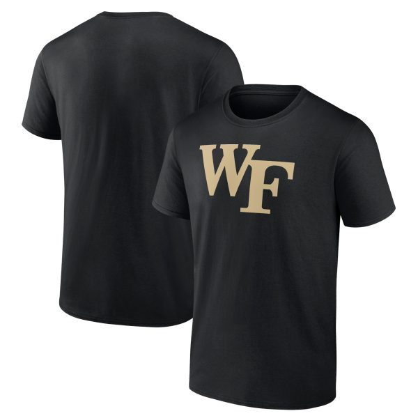 Men's Fanatics Branded Black Wake Forest Demon Deacons Primary Logo T-Shirt
