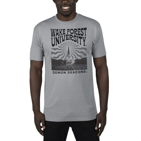 Men's Uscape Apparel Gray Wake Forest Demon Deacons Sustainable Renew T-Shirt