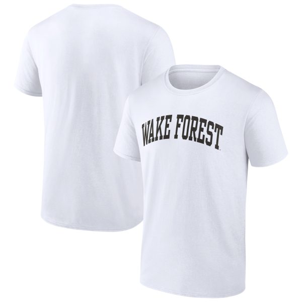 Men's Fanatics Branded White Wake Forest Demon Deacons Basic Arch T-Shirt