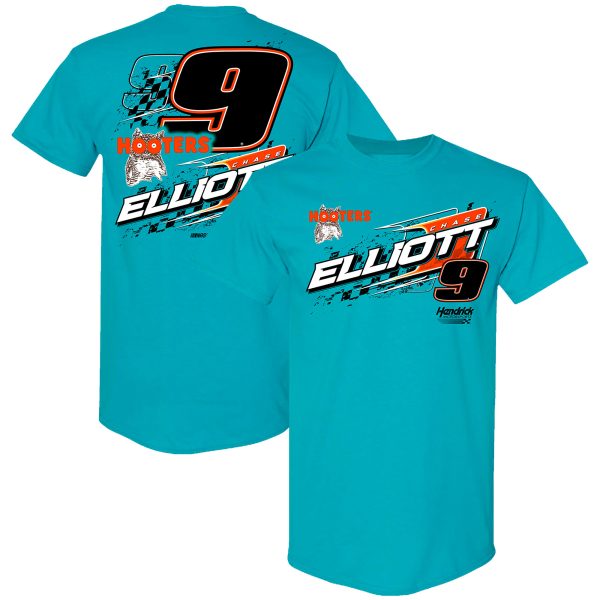 Men's Hendrick Motorsports Team Collection Teal Chase Elliott Hooters Xtreme T-Shirt