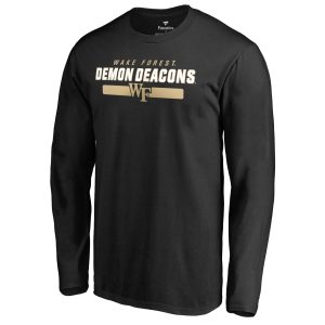 Men's Black Wake Forest Demon Deacons Team Strong Long Sleeve T-Shirt
