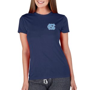 Women's Concepts Sport Navy North Carolina Tar Heels Marathon Knit T-Shirt